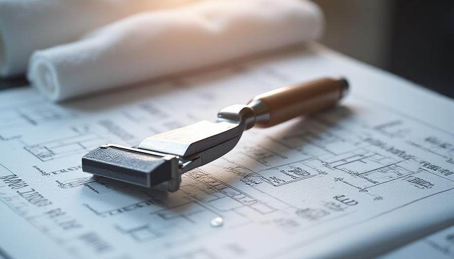 Rituale barba con panni caldi e rasoio a mano libera